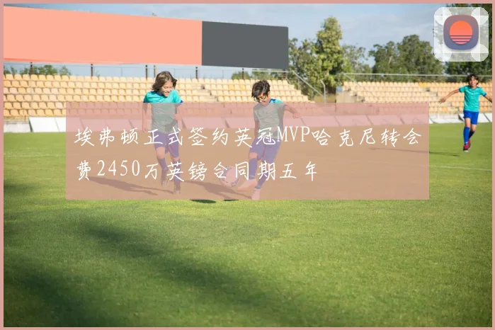 埃弗顿正式签约英冠MVP哈克尼转会费2450万英镑合同期五年